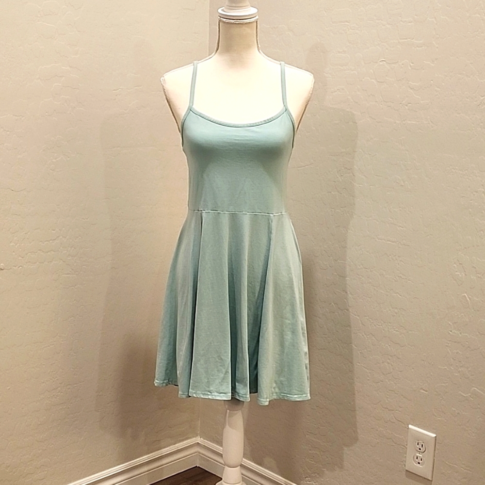 H&M BASIC MINT GREEN SUNDRESS IN GREAT CONDITION Size M